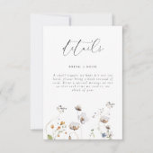 Fun Wildflower Baby shower Enclosure Kaart (Voorkant)