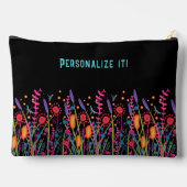 Fun Wildflowers Quote Floral Aangepaste naam Etui (Achterkant)