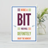 Fun Wine A Bit Voel je beter Kaart (Staand voorkant)