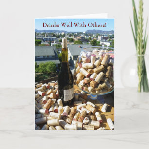 Fun Wine Lovers Greeting Card! Kaart