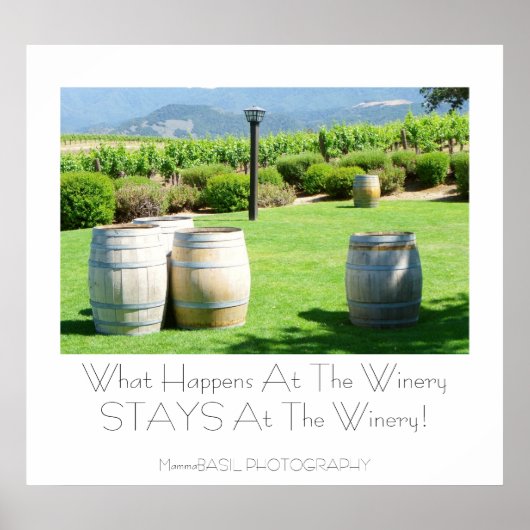 Fun Winery Poster! Poster (Voorkant)