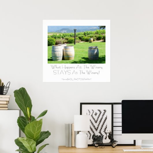 Fun Winery Poster! Poster (Thuiskantoor)