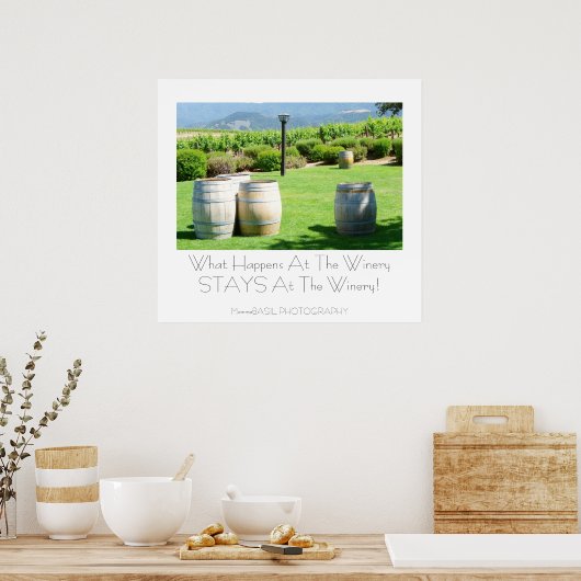Fun Winery Poster! Poster (Keuken)