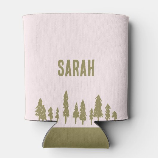 Fun Winter Ski Snowboard Bachelorette Party Blikjeskoeler (Achterkant)