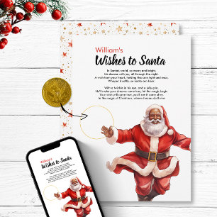 Fun Wishes naar Santa DIY Munt Kaart Magic Christm
