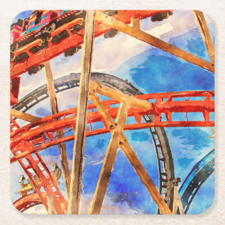 fun with roller coaster tote bag kartonnen onderzetters