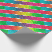 [Fun with Stripes] Patroon #1 Geometrische regenbo Cadeaupapier (Hoek)