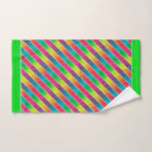 [Fun with Stripes] Patroon #1 Regenbooggeometrisch Bad Handdoek (Handdoek)