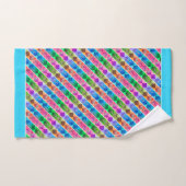 [Fun with Stripes] Patroon #5a Rainbow Diamonds Bad Handdoek (Handdoek)