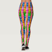[Fun with Stripes] Patroon #5b Rainbow Harlequin Leggings (Achterkant)