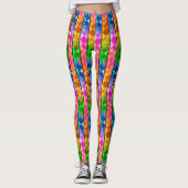 [Fun with Stripes] Patroon #5b Rainbow Harlequin Leggings (Voorkant)