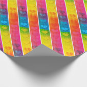 [Fun with Stripes] Patroon #6c Rainbow Hearts Cadeaupapier (Hoek)