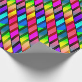 [Fun with Stripes] Patroon #7b Mosaic Rainbow Cadeaupapier (Hoek)