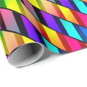 [Fun with Stripes] Patroon #7b Mosaic Rainbow Cadeaupapier (Rol Hoek)