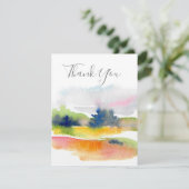 'Fun with Waterverf Brushstrokes' Abstract Bedankkaart (Staand voorkant)