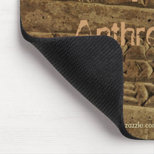 Fun, Witty "Sumerian Cuneiform Writing" Mousepad Muismat (Hoek)