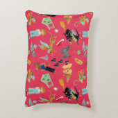 Fun Wizard of Oz on red children's design Accent Kussen (Achterkant (Verticaal))