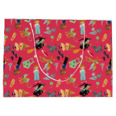 Fun Wizard of Oz on red children's design Groot Cadeauzakje (Achterkant)