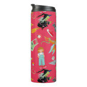 Fun Wizard of Oz on red children's design Thermosbeker (Geroteerd rechts)