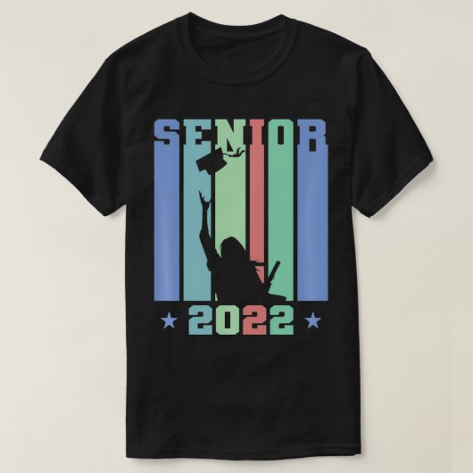 Fun Womens Class of 2022 Senior Graduation Cap & G T-shirt (Design voorkant)