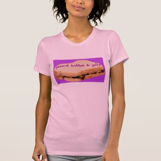FUN Women's Cute PEANUT BUTTER & JELLY T-SHIRT (Voorkant)