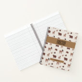Fun Woodland BOHO Wildlife Onderwerp Notitieboek (Binnen)
