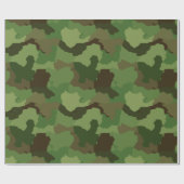 Fun Woodland Camouflage met grotere vormen Cadeaupapier (Vlak)