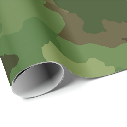 Fun Woodland Camouflage met grotere vormen Cadeaupapier (Rol Hoek)