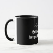 Fun Work Quote Koffie & Crème houdt dokter weg Mok (Links)