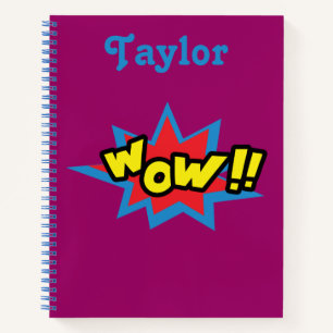 Fun Wow stripboek script Notitieboek