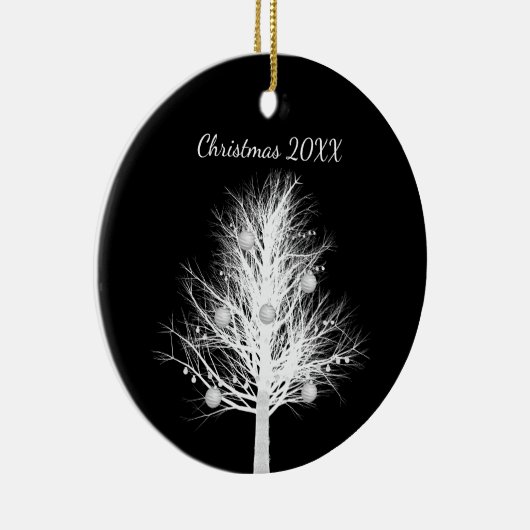 Fun Xray kerstboom "Kerstmis 20xx" Keramisch Ornament (Rechts)