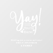 Fun Yay Je bent hier welkome bezoekers