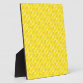Fun Yellow Crayon Pattern Fotoplaat (Zijkant)