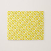 Fun Yellow Crayon Pattern Legpuzzel (Horizontaal)