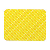 Fun Yellow Crayon Pattern Magneet (Horizontaal)