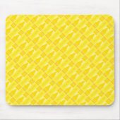 Fun Yellow Crayon Pattern Muismat (Voorkant)
