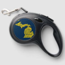 Fun Yellow en Navy Blue State of Michigan steden