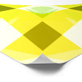 Fun Yellow Green Rise en Shine Star Motivatie Poster (Hoek)