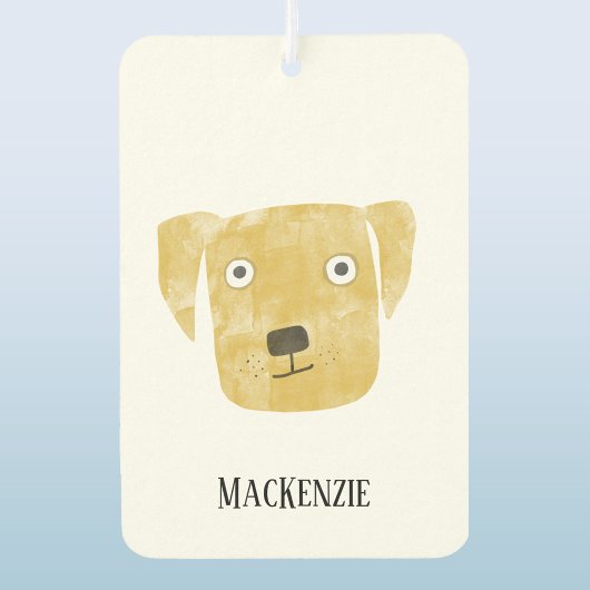 Fun Yellow Labrador Retriever Hond Gepersonaliseer Luchtverfrisser