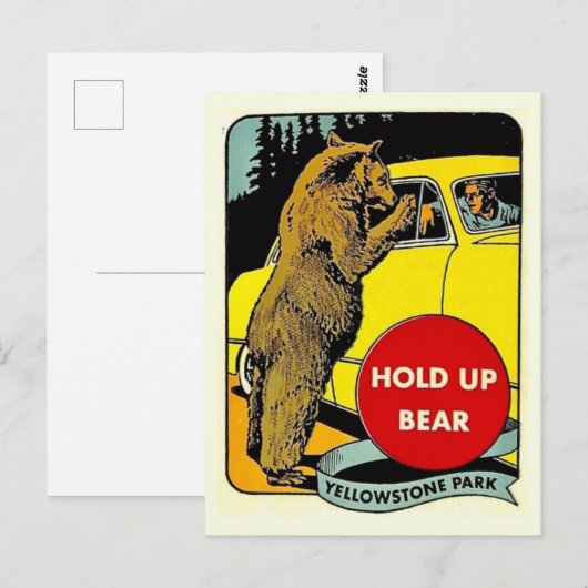  Fun Yellowstone Park Briefkaart (Voorkant / Achterkant)