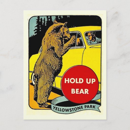  Fun Yellowstone Park Briefkaart (Voorkant)