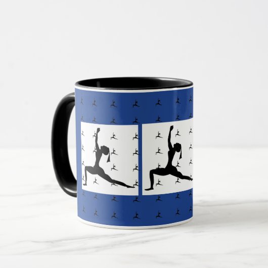 Fun Yoga-Design Mok (Voorkant links)