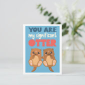 Fun You are my significant otter romantic word pun Kaart (Staand voorkant)
