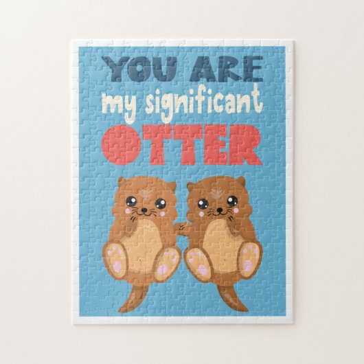 Fun You are my significant otter romantic word pun Legpuzzel (Verticaal)