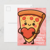 Fun You Have A Pizza My Heart Feestdagenkaart (Voorkant / Achterkant)