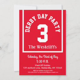 Fun Zadellaken Derby Horse Race Party Stippen Kaart