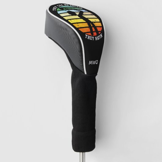 Fun ZE ZIEN ME GOLFIN'S DE GEFREEDDE DRIVER. Golfheadcover (Schuin)