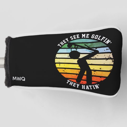 Fun ZE ZIEN ME GOLFIN'S ZE HEBBEN EEN GEPRODUCEERD Golfheadcover (Voorkant)