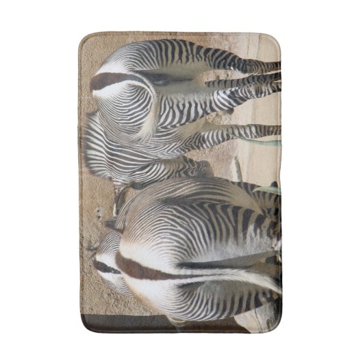 Fun Zebra Bath Mat. Badmat (Voorkant Verticaal)