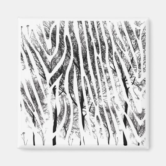 Fun Zebra Print Magneet (Voorkant)